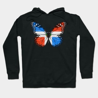 Dominican Flag  Butterfly - Gift for Dominican From Dominican Republic Hoodie